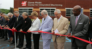 Ribbon cutting for Gene Haas Center for Integrated Machining